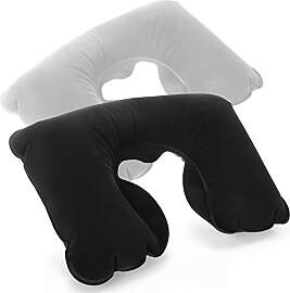 com-four® 2X Aufblasbares Nackenstützkissen -