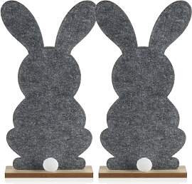 com-four® 2X Deko Aufsteller für Ostern -