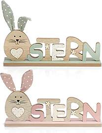 COM-FOUR® 2X Deko Aufsteller für Ostern -