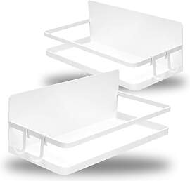 com-four® 2X Kühlschrank-Magnetregal -