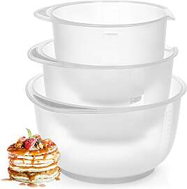com-four® 3-teiliges Rührschüssel Set