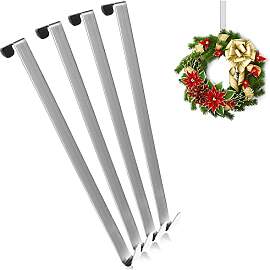 com-four® 4x Türhaken aus Edelstahl - 27 cm