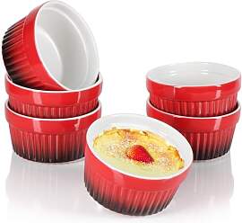 com-four® 6x Ragout Fin Schale - Ofenfeste