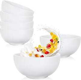 com-four® 6x Schale aus Keramik 600ml -