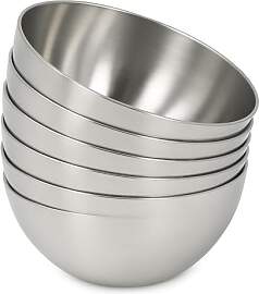 com-four® 6x Schale aus Metall - Servierschale