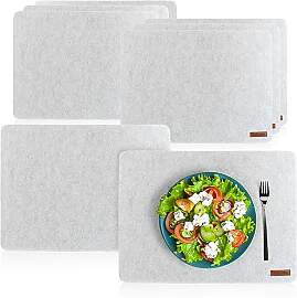 com-four® 8X Platzset abwischbar aus Filz - 44 x