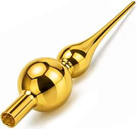 com-four® Christbaumspitze in goldfarben