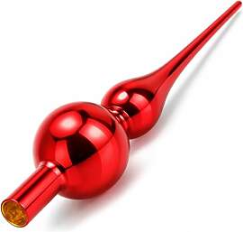 com-four® Christbaumspitze in rot glänzend,