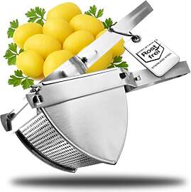 com-four® Kartoffelpresse aus rostfreiem