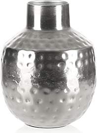 com-four® Vase aus Metall - Metallvase für