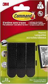 Command Bilder-Montage Strips, Schwarz, 4 Sets mit 