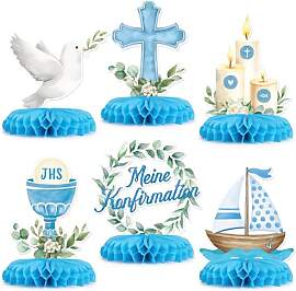 COMOOKA 6 Stücke Konfirmation Deko Bienenwabe