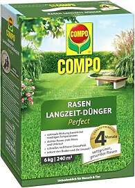 COMPO Rasen Langzeit-Dünger Perfect 6 kg Rasen