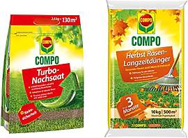 COMPO Rasen-Set, Herbst-Rasen Langzeit-Dünger,