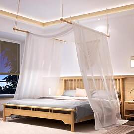Comtelek Himmelbett Vorhänge mit 2pcs Himmelbett