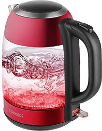 CONCEPT Hausgeräte Glas wasserkocher mit 1,7 L