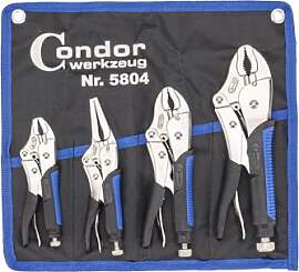 Condor Werkzeug 5804 | Gripzangen-Satz | 4-tlg. |