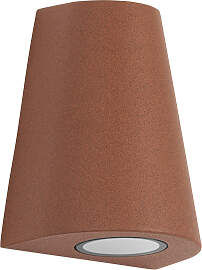 Cone Wandleuchte Corten mit Lichtsensor LED