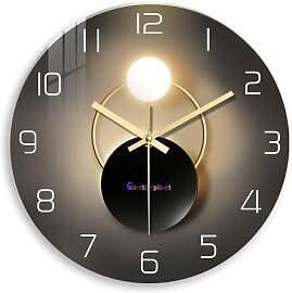 Constantplanet Glass Big Clock for Wall Living