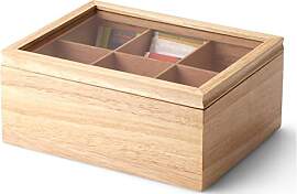 Continenta Teebox aus Gummibaumholz mit 6