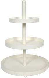 Cookinglife Etagere 3-stöckig | Metall Weiß | ø 