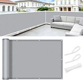 COOL AREA Balkon Sichtschutz 75x400cm Wetterfest