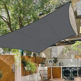 COOL AREA Sonnensegel Wasserdicht Quadratisch 5x5m 