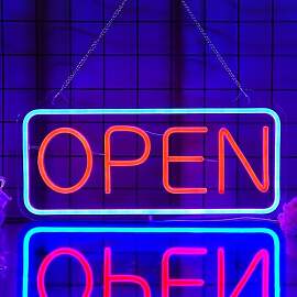 CoolGift Mart Open Neon-Schild - Dimmbare