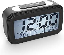 Coolzon Digitale Wecker Batterie, Digitaluhr