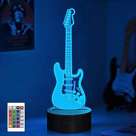 CooPark Gitarre 3D Lampe, Gitarrengeschenke für