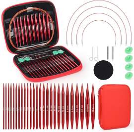 Coopay Auswechselbare Rundstricknadeln Set,