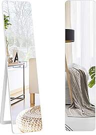 COSTWAY 2 in 1 Ganzkörperspiegel, Standspiegel