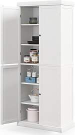 COSTWAY 6 stöckiger Küchenschrank, Hochschrank