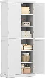 COSTWAY 6 stöckiger Küchenschrank, Hochschrank