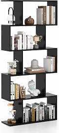 COSTWAY Bücherregal, Regal mit 5 Ebenen,