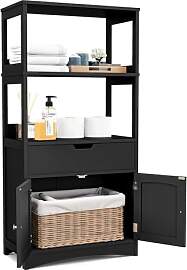 COSTWAY Freistehender Badezimmerschrank,