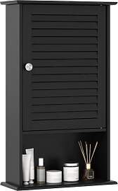 COSTWAY Hängeschrank Bad, Badezimmerschrank mit