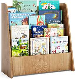 COSTWAY Kinderregal mit 4 Fächern, Bücherregal