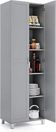 COSTWAY Küchenschrank hoch, 187 cm,
