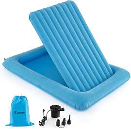 COSTWAY Luftbett Kinder, 2 in 1 Aufblasbares