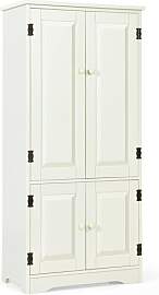 COSTWAY Mehrzweckschrank Vintage, Flurschrank mit