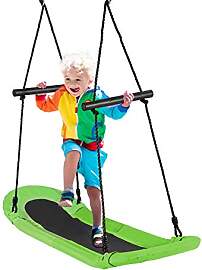 COSTWAY Nestschaukel oval, Skateboard Schaukel mit 