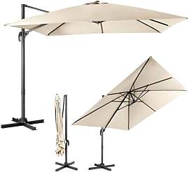 COSTWAY Sonnenschirm 300 x 300 cm quadratisch,