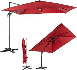 COSTWAY Sonnenschirm 300 x 300 cm quadratisch,