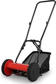 COSTWAY Spindelmäher, Hand-Rasenmäher, 30 cm