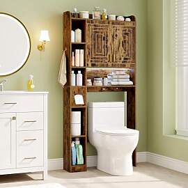 COSTWAY Toilettenregal, Regal über Toilette mit