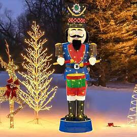 COSTWAY Weihnachten Nussknacker Figur groß, 185