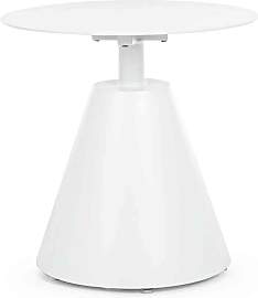 Couchtisch Aloha Aluminium, rundes Design, modern, 