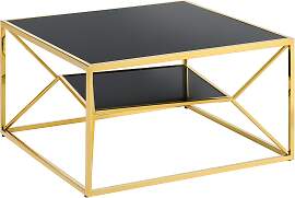 Couchtisch Angel II Goldfarben/Schwarz