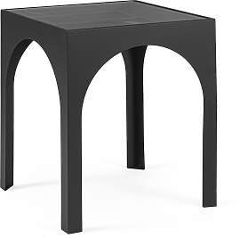 Couchtisch Archie aus Metall und Glas, modern,